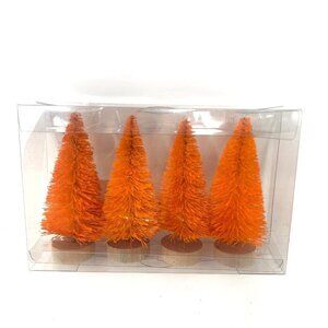 Target 4 Pk Orange Bottle Brush Tree Halloween Decorative Hyde &  EEK! Boutique